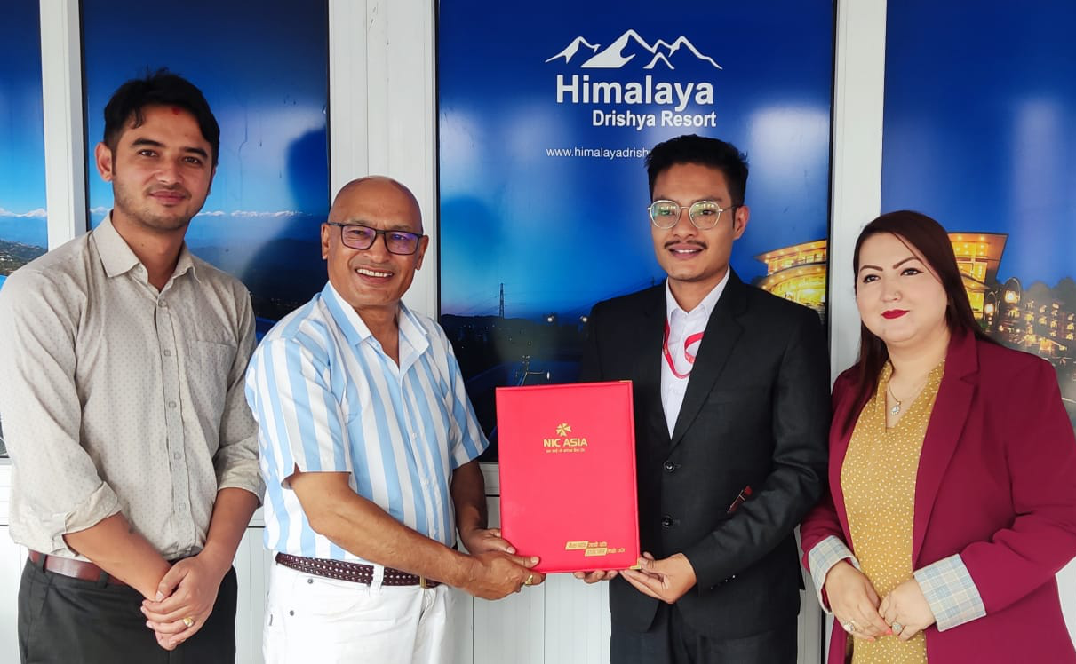 With this agreement, customers of this bank will be able to enjoy a 10 percent discount on food and beverages at the Himalaya Drishya Resort in Dhulikhel and make digital payments.